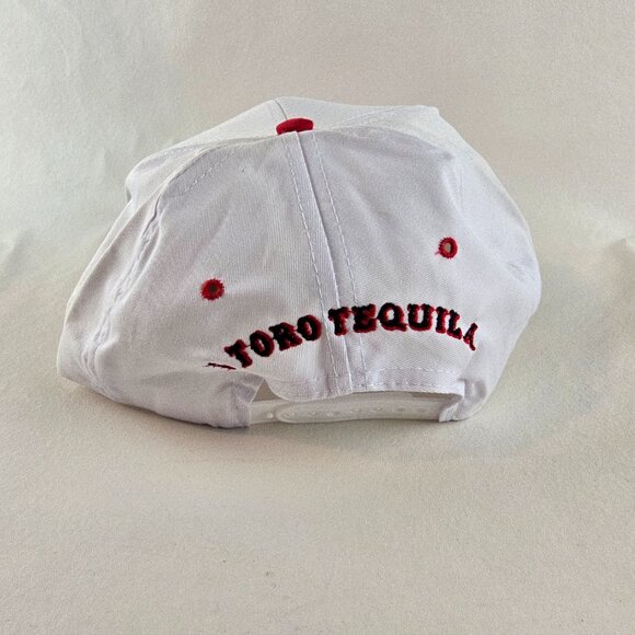 Vintage El Toro Tequilla Hat Adjustable Snapback White Baseball Cap Nissin Bull - Picture 6 of 9